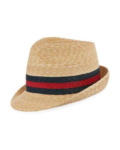 gucci trilby hat brown|men's gucci hats.